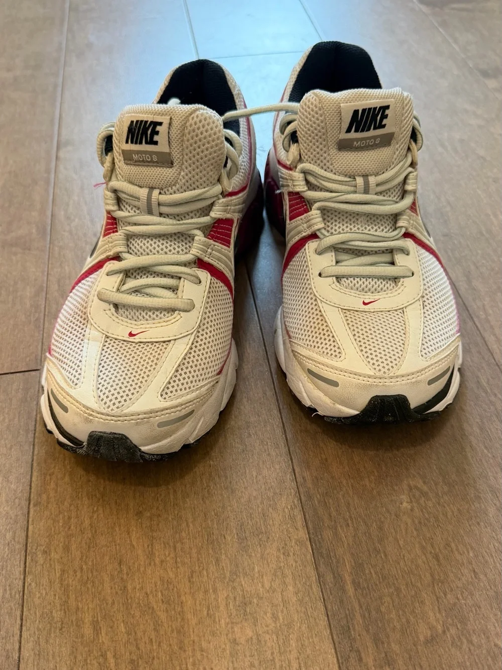 Nike White and Pink Athletic Sneakers